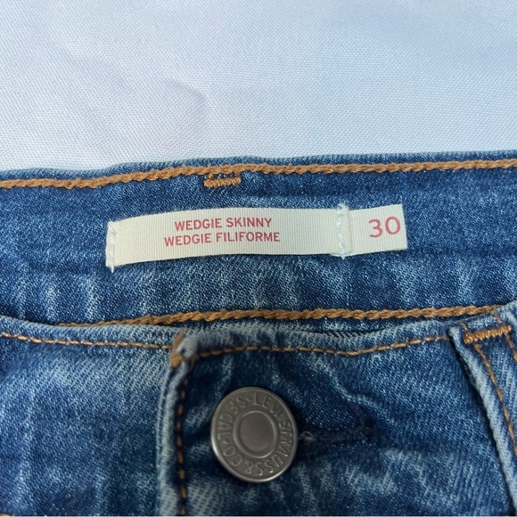 Levi’s Wedgie Skinny Denim Jeans Size 30 - Picture 7 of 13